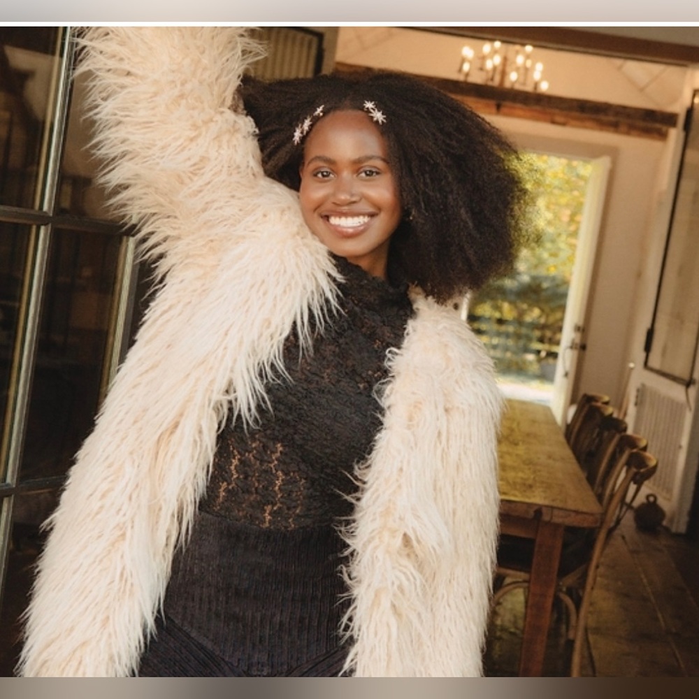 Free People Renata Fur Coat